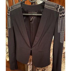 BCBG Maxazria embroidered blazer size XXS